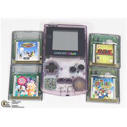 GAMEBOY COLOR WITH 4 GAMES