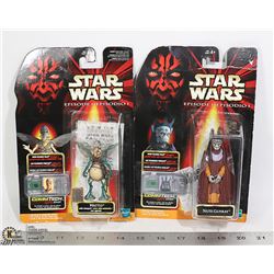 LOT OF 2 STAR WARS EPISODE 1 TOYS W/ COMMTECH CHIP