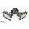 Image 1 : SECURITY LIGHT, TWO (2) LENSES, 2  HALOGEN TUBES