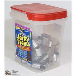 BUCKET OF MISCELLANEOUS SOCKETS, 3/8"-1/2" DRIVE