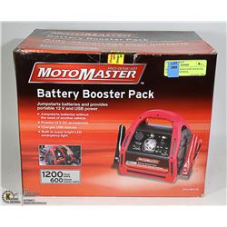 MOTOMASTER BATTERY BOOSTER, 12V AND USB POWER,