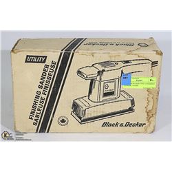 BLACK & DECKER TYPE 4 FINISHING SANDER, 1.6AMP,