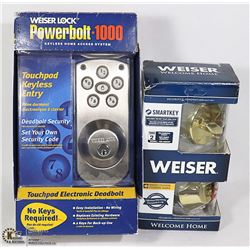 IN BOX WEISER LOCK POWERBOLT 1000 AND