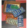 Image 1 : FLAT OF VINTAGE LICENSE PLATES  60'S - 70'S