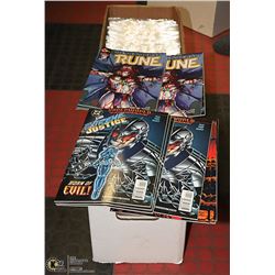 LONG BOX OF ASSORTED COMIC BOOKS