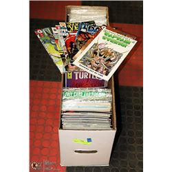 LONG BOX OF ASSORTED COMIC BOOKS
