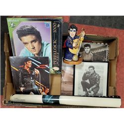 FLAT OF ASSORTED ELVIS PRESLEY MEMORABILIA