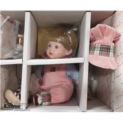 DANBURY DOLL "JIMMY" ENGINEER WITH TRAIN