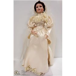 20" ASHTON DRAKE DOLL "BETTY" 30'S WEDDING DRES
