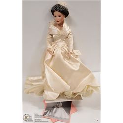 20" ASHTON DRAKE DOLL "BETH'S" 60'S WEDDING DRE