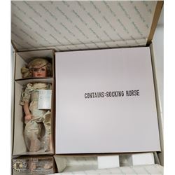 16" HAMILTON DOLL "AMY" WITH ROCKING HORSE