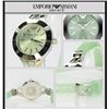 Image 1 : NEW EMPORIO ARMANI GREEN SILICONE BRACELET