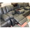Image 3 : NEW BLACK LEATHERETTE RECLINING DROP DOWN CONSOLE