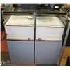 Image 1 : PAIR LOCKABLE DISPLAY CASES WITH KEY 42 t X 18