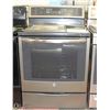 Image 1 : GE PROFILE 30" BLK/GREY CERAMIC TOP STOVE
