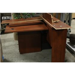 OFFICE DESK  - PARTIALLY DISASSEMBLED