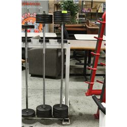 135LB WEIGHT W/  BARBELL WELDED ENDS NOT REMOVABLE