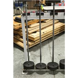 40LB OF WEIGHT W/BARBELL WELDED ENDS NOT REMOVABLE