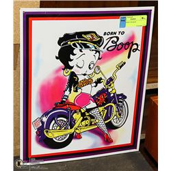 BETTY BOOP TIN SIGN 14.5 X 12"