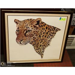 SIGNED LTD ED LEOPARD PICTURE 28X26"