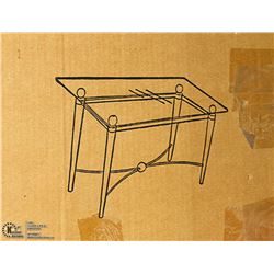 NEW ESTIA GLASS TOP TABLE NEW IN BOX