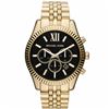 Image 1 : NEW MICHAEL KORS BLACK DIAL LEXINGTON  MSRP $365 WATCH