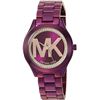 Image 6 : NEW MICHAEL KORS RUNWAY 33MM PLUM TONE MSRP $305