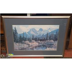 ISABELLE LEVESQUE " 3 SISTERS- CANMORE" 33" X 25"