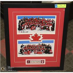 TEAM CANADA MEN & WOMEN WINNING TEAM FRAMED PHOTOS