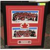 Image 1 : TEAM CANADA MEN & WOMEN WINNING TEAM FRAMED PHOTOS