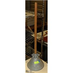 STEEL HAND WASHING PLUNGER LAUNDY AGITATOR