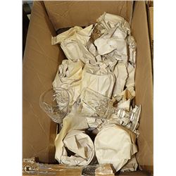 10 CRYSTAL WINE GLASSES