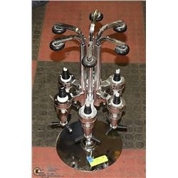 6 STATION LIQUOR DISPENSER 21" TALL