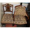 Image 1 : LOT OF 2 VINTAGE CHAIRS