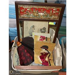 ORIENTAL MIRROR, HANGING LAMP AND MORE