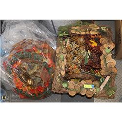 LARGE BAGS OF FALL DECOR GARLAND FLOWERS