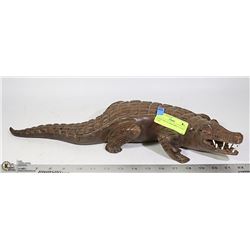 HANDCARVED CROCODILE 1.5 FEET LONG