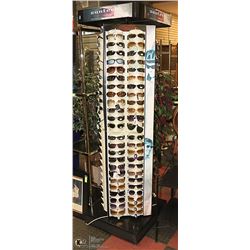 SUNGLASSES DISPLAY WITH CONTENTS 77" TALL