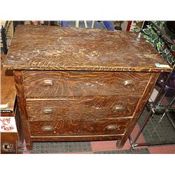 ANTIQUE OAK DRESSER 32" X 17.5" X 33"