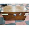 Image 1 : LARGE WOOD STORAGE BOX 41" X 21" X 22"