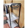 Image 2 : 3 TIER ROLLING SHOP CART WITH POWER BAR 30" X 20"