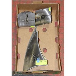 LOT OF 3 BRUSHED STAINLESS STEEL CLOCKS