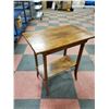 Image 1 : VINTAGE WOOD SIDE TABLE 28" X 18" X 29-1/2"