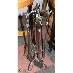 5-PC METAL FIREPLACE ACCESSORY SET -
