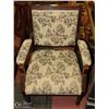 Image 1 : ANTIQUE WOODEN CHAIR W/TAPESTRY UPHOLSTERY