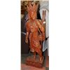 Image 1 : LARGE HAND CARVED WOOD STATUE 38" TALL