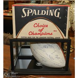 EDMONTON ESKIMOS SPALDING SIGNED FOOTBALL 1970’S