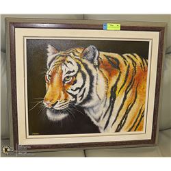 ORIGINAL OIL TIGER SIGNED 26X22"