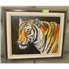 Image 1 : ORIGINAL OIL TIGER SIGNED 26X22"