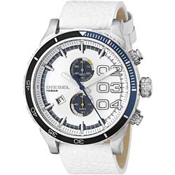 NEW DIESEL CHRONOGRAPH WHITE DIAL 51MM MSRP $310